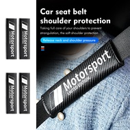 Car Interior Accessories Auto Seat Belt Cover Shoulder Pads For BMW M Performance E84 F10 F20 F15 F2