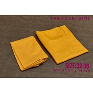 Thaipusam  Devotional Girl/Teenage  and Adult Women Without Lining Yellow Suit /Paal Kudam (Size 16-