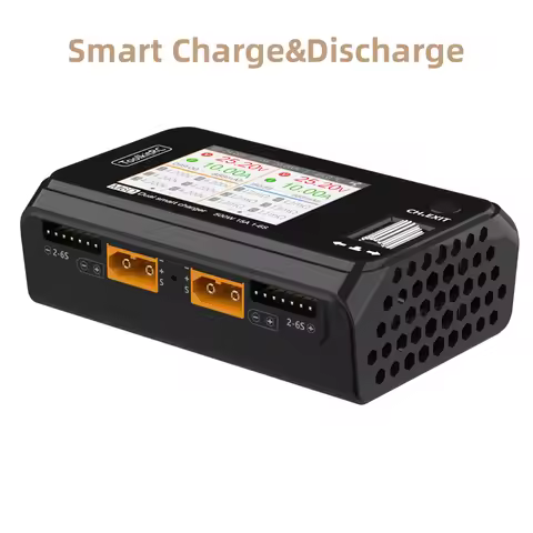 2024 ToolkitRC M6D 500W 15A DC Dual Channel MINI Smart Charger Discharger For 1-6S Lipo Battery FPV 