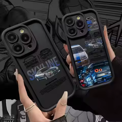 F-Fast And F-Furious R-R34 Silicone Phone Case for iPhone 17 Pro Max 16 15 14 13 12 11 Plus 17 Air
