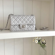 「本人實拍✨淺灰就是這麼美」 Chanel cf20 coco20 淺灰色 冷灰