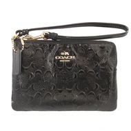 近全新 Coach 黑色漆皮迷你腕包 0558 [二手] COACH