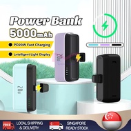 【24H SHIP】Mini PowerBank Fast Charging 5000mAh Portable Charger Small Lightweight Power Bank