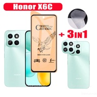 For Honor X6C Ceramic Frosted Soft Film Honor X7C X8C X8B X7B X6B Screen Protector 3 in 1 Camera Len