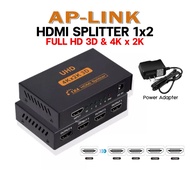 กล่องเเยกสัญญาณ HDMI Splitter In 1 Out 4 4K Full HD 1080P 3D กล่องขยายสัญญาณ HDMI เข้า 1 ออก 4 กล่อง