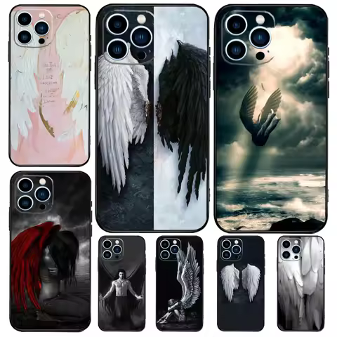 Angel Wings Painting For Huawei Nova 5T 9 10 SE 3i 7i 8i 11i 12i Y60 Y61 Y70 Y72 Y73 Y90 Y91 P30 P40