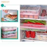 BDGF Kitchen Organizer Dumpling Box Food Storage Container Refrigerator Keep Fresh Storage Box Multi-Layer Transparent Dumpling Box SG