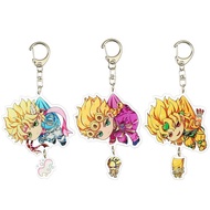 Anime JOJO Wonderful Adventure Keychain Giorno Brando Chengtaro Creative Pendant Anime Keychain