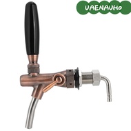 UAENAUH0 Beer Keg Faucet, G5/8 Thread Bronze Adjustable Beer Faucet, Adjustable Stainless Steel Liqu