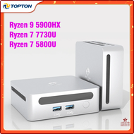 [op106] Topton mini pc amd ryzen 7 7730u 5825u r9 5900hx windows 11 2 xddr4 2xnvme 3200mhz gaming co