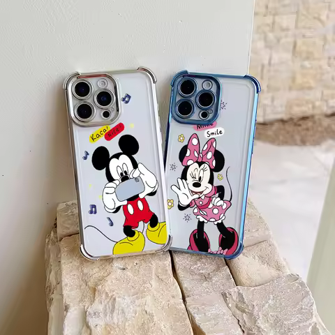 M-MickeyS M-MinnieS Couple Phone Case For Vivo Y77 Y38 Y36 Y50 Y28 Y27 Y17 Y15s V29e V27 V25 V23 S15