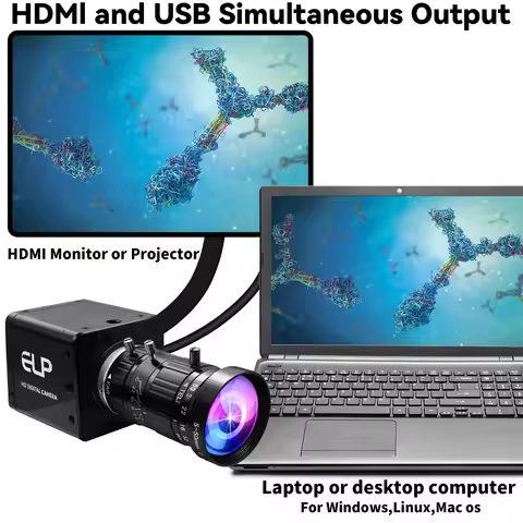 4K High Speed 60fps HDMI USB3.0 Camera IMX678 Manual 10X Zoom USB Webcam Low Light 0.05Lux for Live 