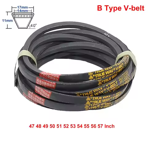 Belt B Type V-belt Triangle Belt B-47/48/49/50/51/52/53/54/55/56/57 Inch Industrial Agricultural Equ