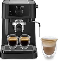 DeLonghi Stilosa Manual Pump Espresso Coffee Machine EC230.BK, Black