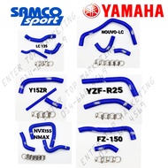 Samco Radiator Hose Y15 zr Lc135 Fz150 Nouvo LC Yzf R25 NVX155 NMAX NVX Yamaha Silicone Hose With hose Clip Samco Sport