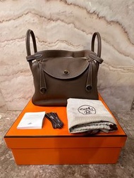 Hermes Lindy 30 大象灰(金釦)