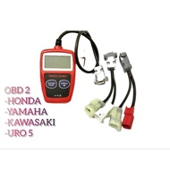 Scanner OBD2 untuk motor injeksi Honda Yamaha Kawasaki Scanner OBD 2 REMAP ECCU cek kode kerusakan