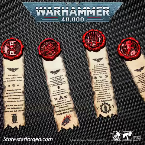 Starforged Warhammer 40K Space Wolves Grey Knights Purity Seal Badge