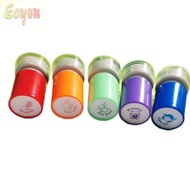 ECYOU 5Pcs Teacher Seal Stamp, Set Award Encourage Students Spanish Seal, Portable Durable Praise Cu