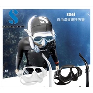 Scubapro Steel Comp Freediving Mask Small Low Volume Apnea Wet Snorkel Asian Style