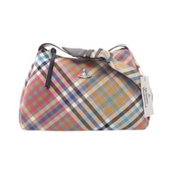 【二手】薇薇安·Vivienne Westwood ) KATE S4602000UWW01CVO215 帆布皮革單肩包 女士新款