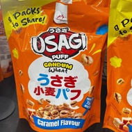 Two Rabbits Usagi Puff Wheat Caramel Share Pack 8x10gram