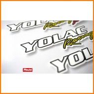 🟧 ∭ ∬ Pinch Motorcycle Sticker - Yolac Racing Cam 4pcs