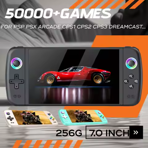 Introducing the 256GB Handheld Game Player M27 with a 7-inch display, supporting PSP, ARC, 30+ simul