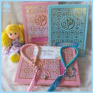 A5 | Aesthetic couple Quran translation of Tajweed colored words | Free custom NAME | Quran hardcove