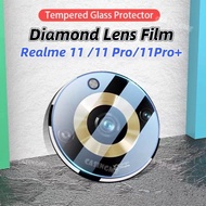 Realme 11 11Pro 11Pro + 2023 3D ป้องกันเลนส์กล้องถ่ายรูปสำหรับ Realme 11 10 Realme11 Pro 10Pro Realme11Pro บวก11Pro + 4G 5G 2023นิรภัยโปร่งใสใสป้องกันกล้องหลังกระจก