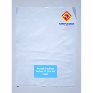White Online Shop Plastic Packing 30 x 40 cm 30x40/ 100 pcs/ NO Adhesive Plastic/