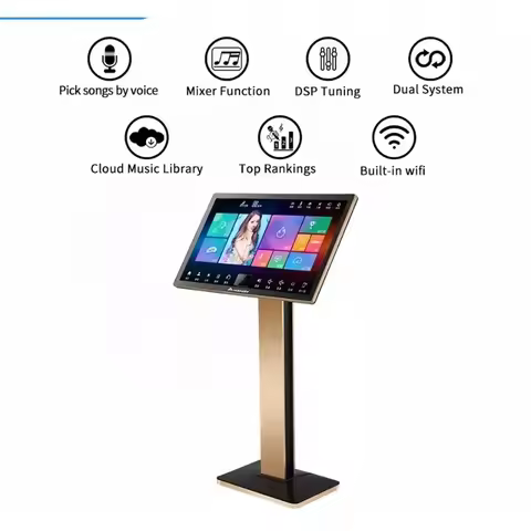 22" Touchscreen Jukebox 4T KTV Karaoke Player Set InAndOn Karaoke System Mobile APP Function Profess