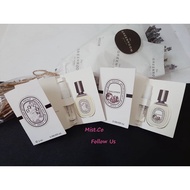 DIPTYQUE Vial Perfume Tester Sample Miniature 2ml For Unisex Travel Pack 蒂普提克 小样香水 迷你版 旅行装 2ml