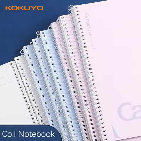 2pcs KOKUYO Spiral book coil Notebook A5 B6 Dot Line Square Grid Paper Journal Diary draft For Schoo