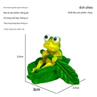 Green frog model decorates fish tank/miniature aquarium decoration