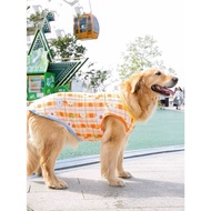 Ready stock Dog clothes Summer shirt dog shirt flower orange dog clothes cute big dog small dog shir