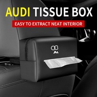 Leather Car Tissue Box Paper Towel Storage Bag for Audi  A1 A3 A4 A5 A6 A7 A8 Q2 Q3 Q5 Q7 Q8 TT R8 R