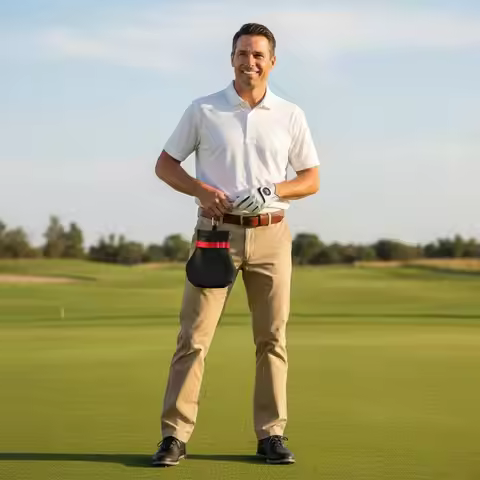 Sport Tee Holder Bag Portable Attach-on Sport Accessory Bag for Golfers, Driving Range