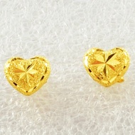 Gold earring 916 love