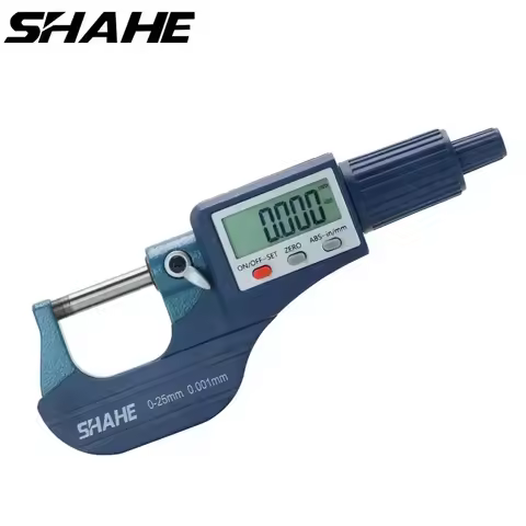 Shahe 0-25/25-50/50-75/100 mm Micron Digital Outside Micrometer Electronic Micrometer Gauge 0.001 mm
