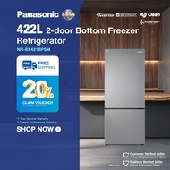 [𝐅𝐑𝐄𝐄 𝐃𝐄𝐋𝐈𝐕𝐄𝐑𝐘] PANASONIC NR-BX421BPS 422L 2-Door Bottom Freezer Refrigerator Fridge Steel Door Seri