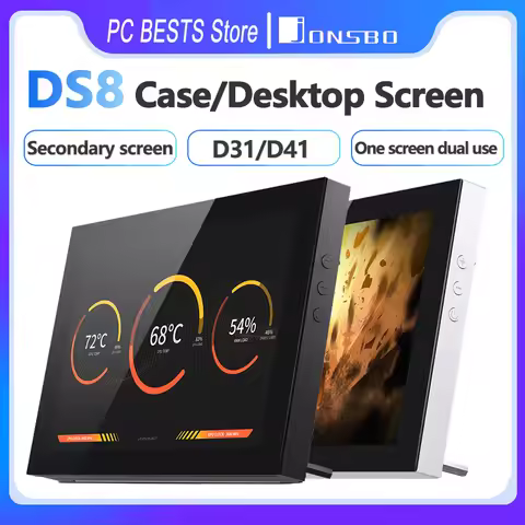 Jonsbo DS8 D31/D41 Case Secondary Screen LCD8 "TFT-LCD 16:10 Supports External Desktop Use High-defi
