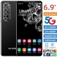 5G HUAWE Original Cellphone【Hot selling】M10 (12GB RAM + 512GB ROM) 6800mAh Built-in battery 6.9 Inch HD The real drop screen Smartphone 5G Mobile Phone Android 10.0