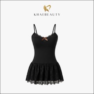 KHAEBEAUTY Women's Korean Style Slim Fit Camisole Lace Premium Tanktop BR165