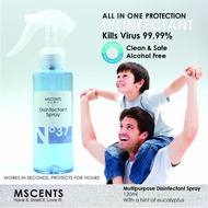 MScents Disinfectant Spray Eucalyptus 120ml (Kills 99.9 Percent of Germs)