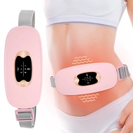 Electric Period Cramp Massager Vibrator Heating Belt for Menstrual Relief Pain Waist Stomach Warming Women Gift Health Care Plasters  Bandages