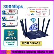 CPE 5G LTE WiFi Router 6 Slots SIM Card 6 Antenna High Amplifier 300Mbps Hotspot Wireless Portable P