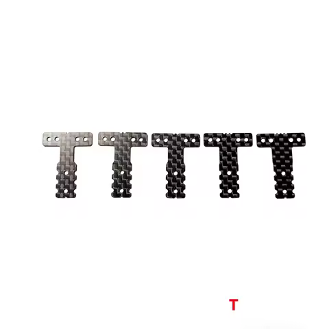 GT55 Racing RM Carbon T-Plate 5PCS (NO.1-5 Soft to Hard) Thickness 0.5mm For Kyosho Mini-Z MR03 #CF-