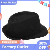 Excellent  Black Fedora Plain Hat Outfit accessory for Gangster Fancy Dress