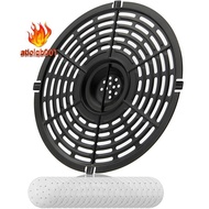 Air Fryer Grill Pan for Power 5QT Air Fryers, Crisper Pan, Non-Stick Air Fryer Pan, with 50Pcs Air Fryer Filter Papers